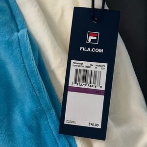 Men XXL FILA velour track jacket